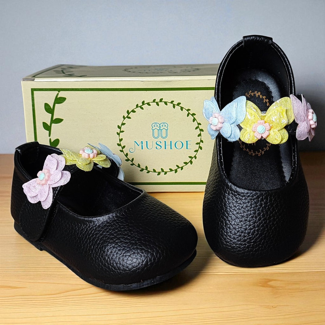 Black Butterfly Embellishments Girls Belly