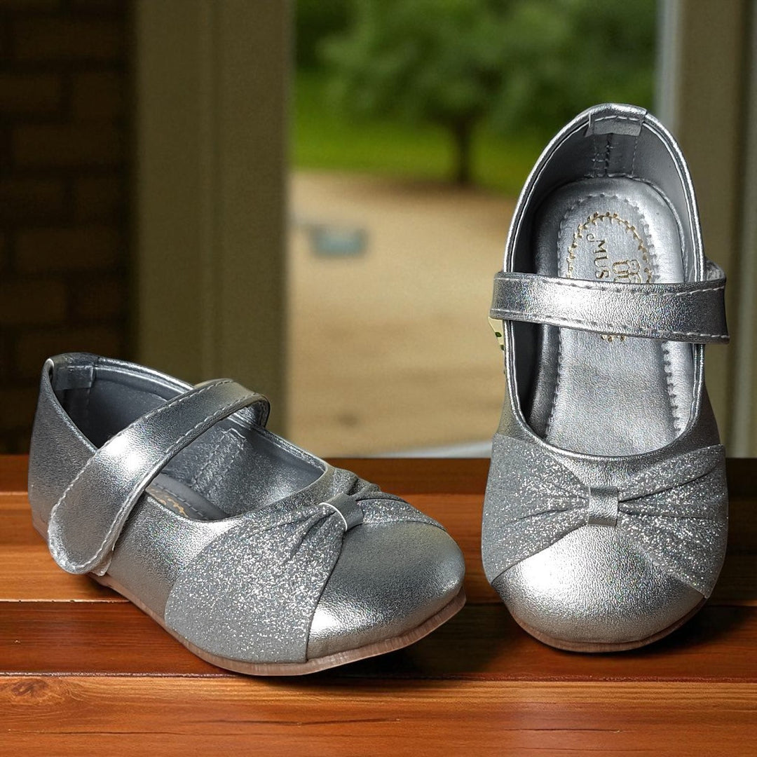 Silver Velcro Strap Girls Bellies
