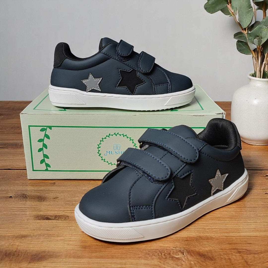 Blue Velcro Closure Boys Shoes