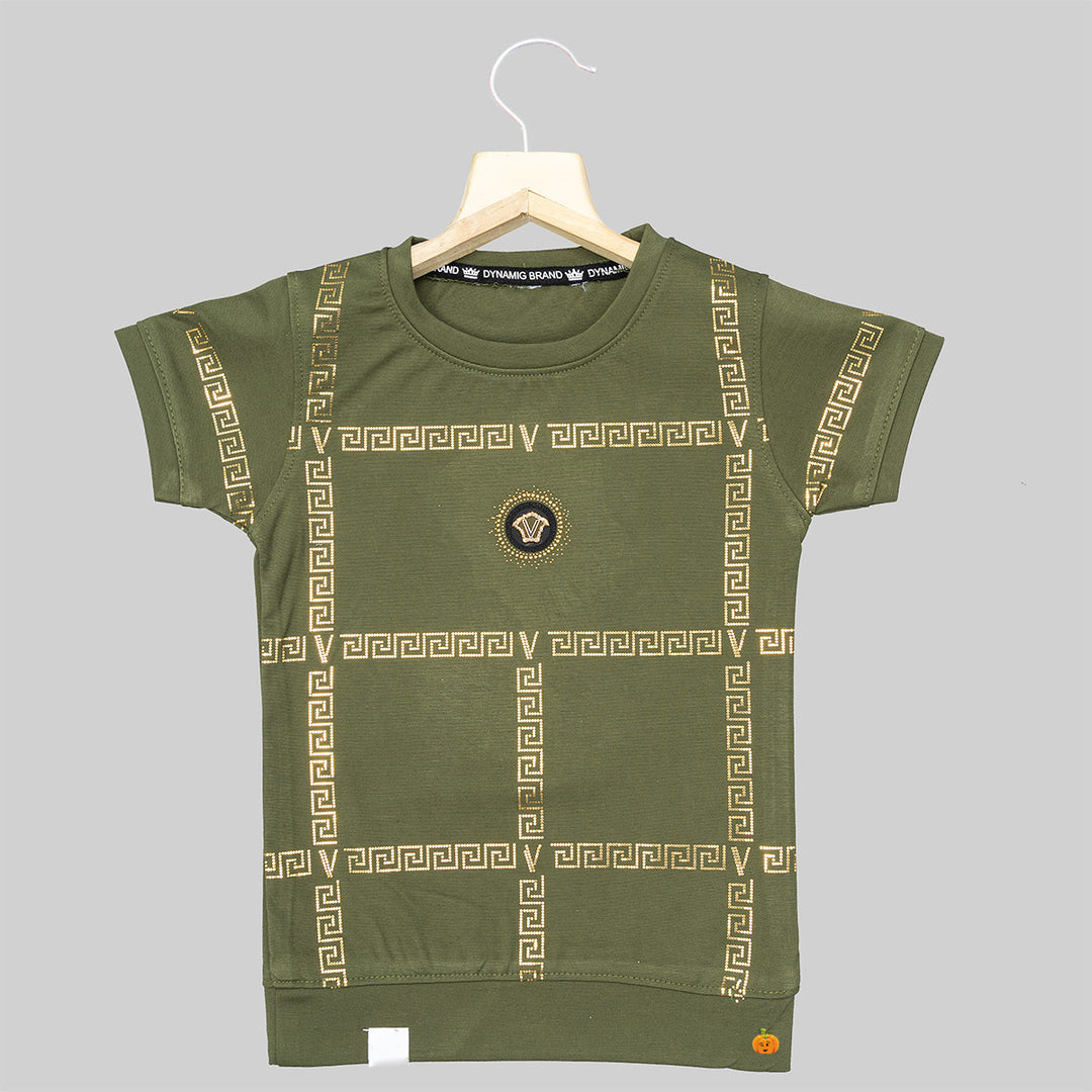 Half Sleeves Summer Boys T-shirt Front
