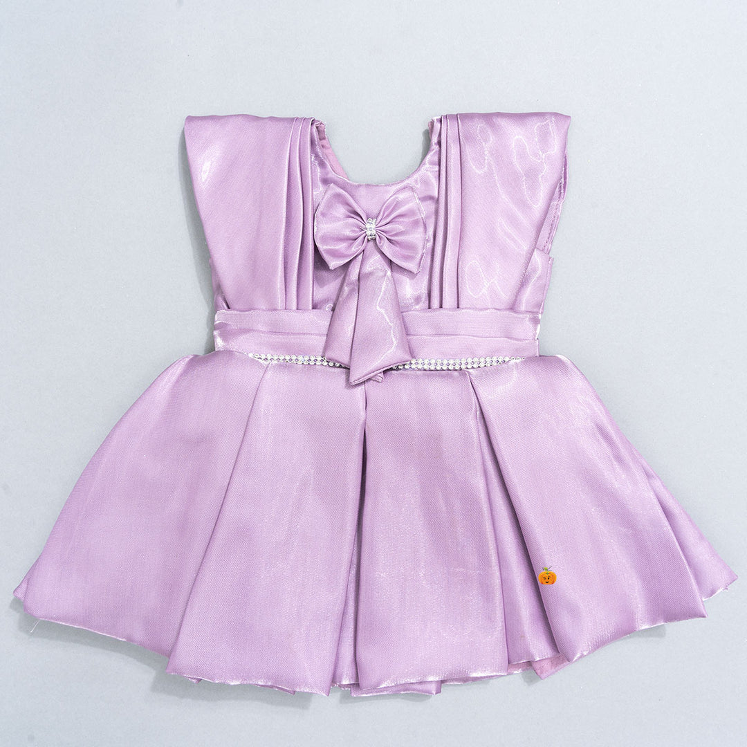 Baby Frock with Shoes & Hairband Front 