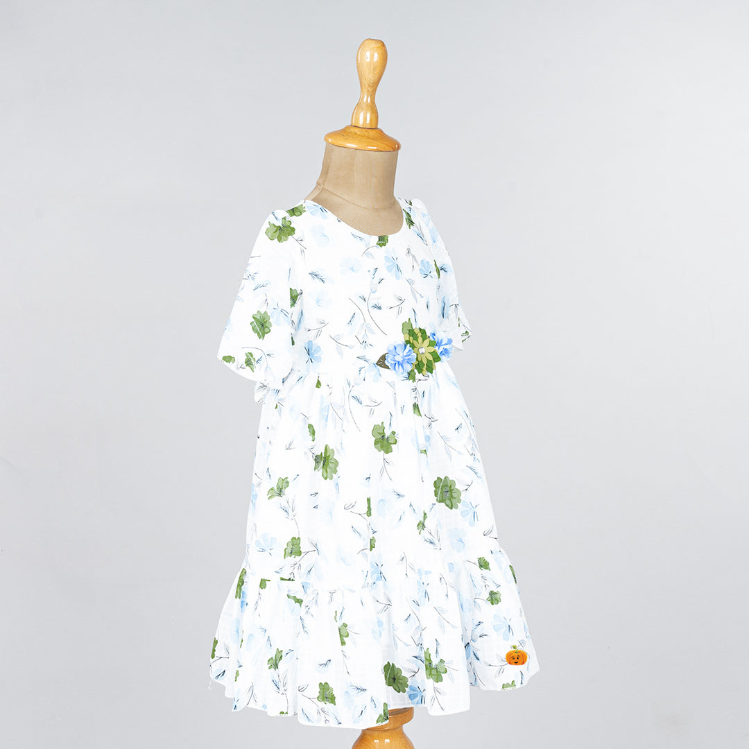 Floral Cotton Frock for Girls