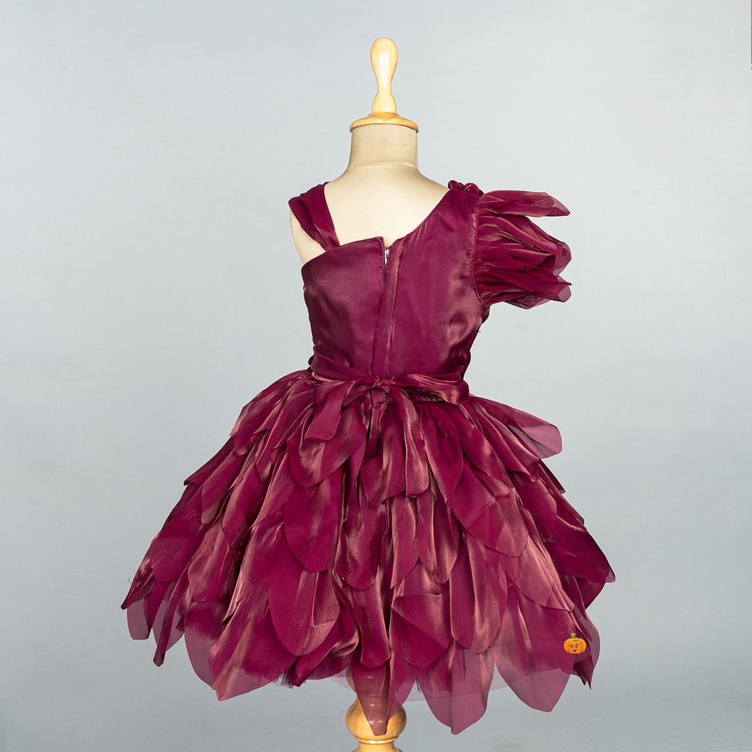 Wine Frock for Girls