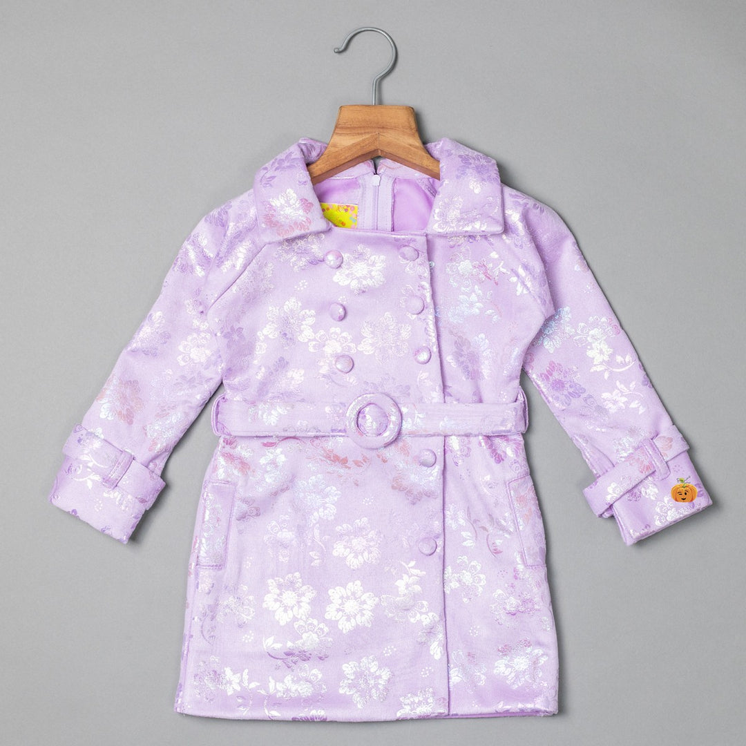Purple Midi Dress for Girls