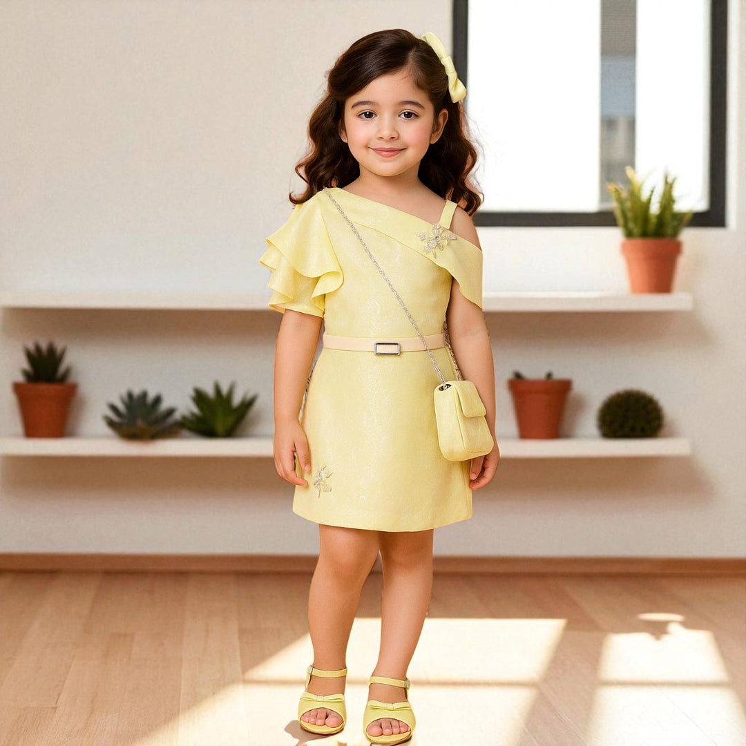 Lemon Midi for Girls with Sling Bag