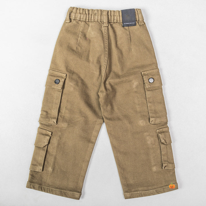 Solid Cargo Pant for Girls