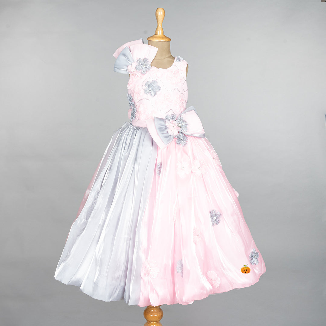 Pink Bow Gown for Girls