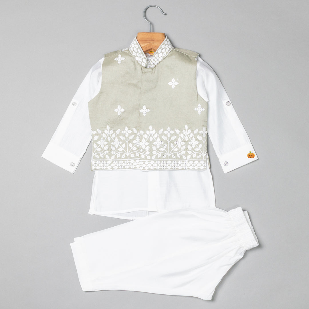 Green Boys Kurta Pajama