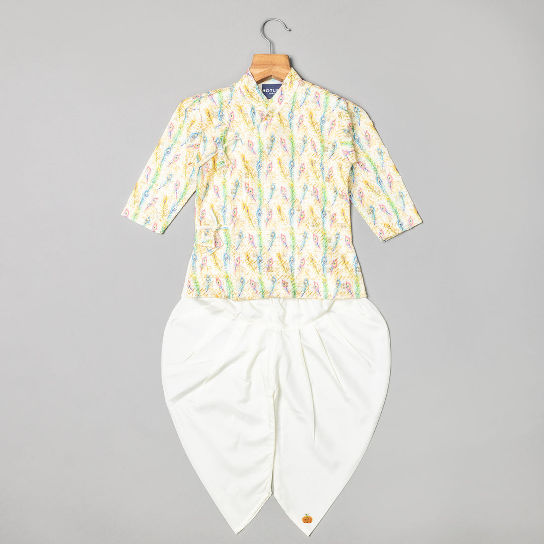 Printed Dhoti Kurta for Boys