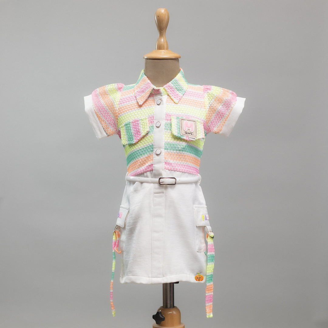 Multi Double Pockets Midi for Girls