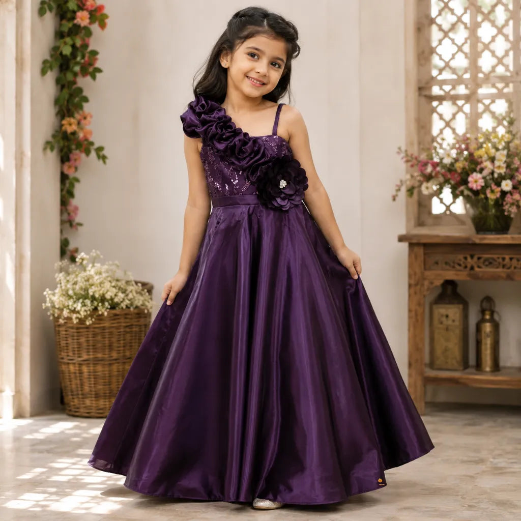 girl designer dress Girls One Shoulder Princess Party Gown – Mumkins Iconic Marc Jacobs Dress: AU Size:7 Can be washed and luxury designer dresses for girl child 3-Dropship