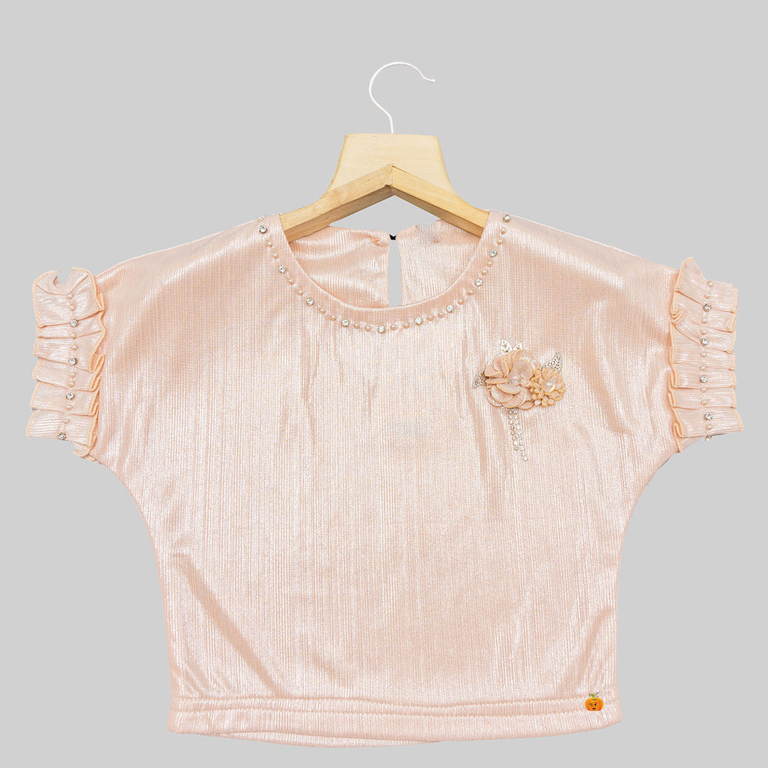 Half Sleeves Top for Girls Front View