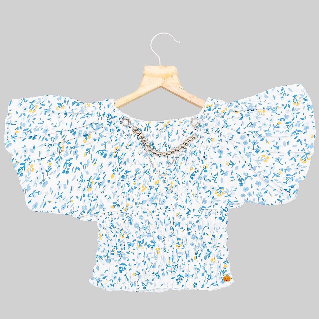 Printed Top for Girls Front View
