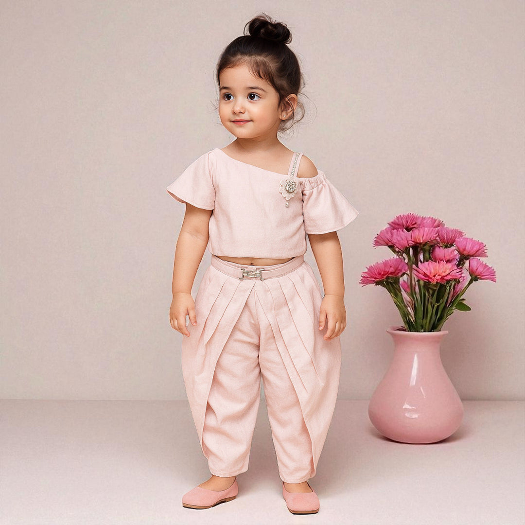 Off Shoulder Western Set for Girls