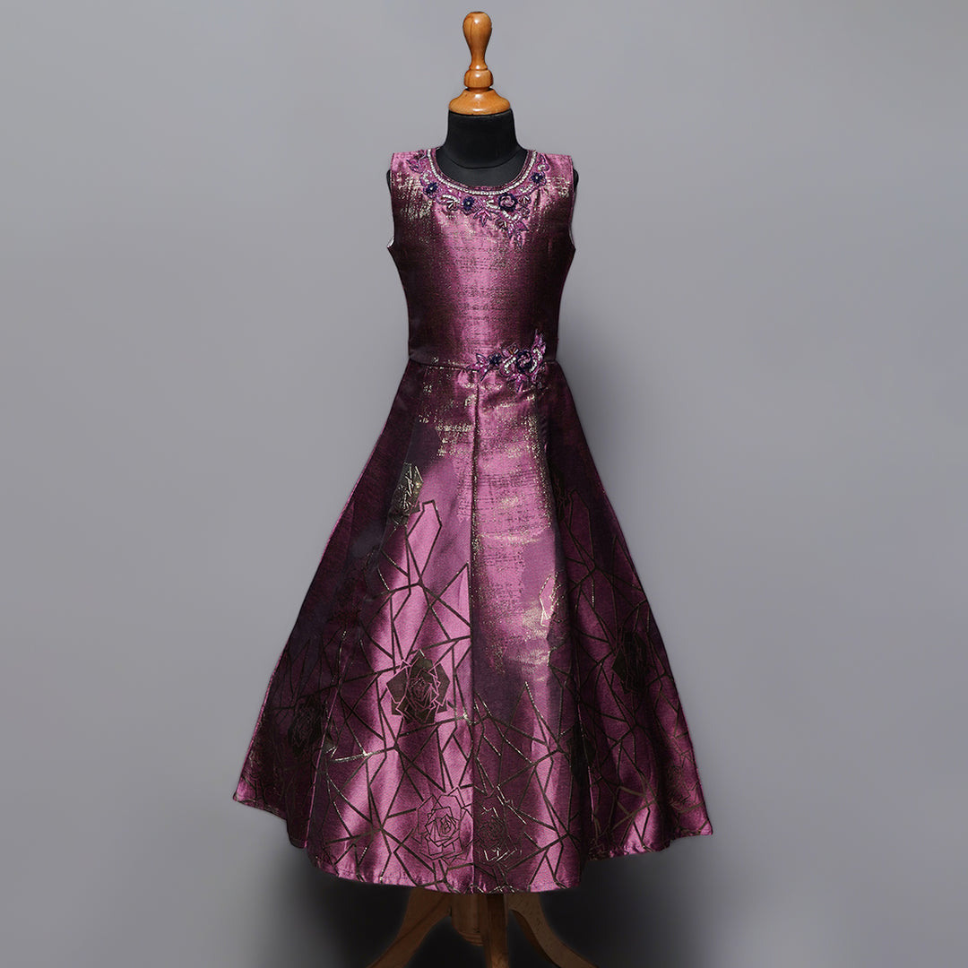 Onion Long Kids Gown Front View