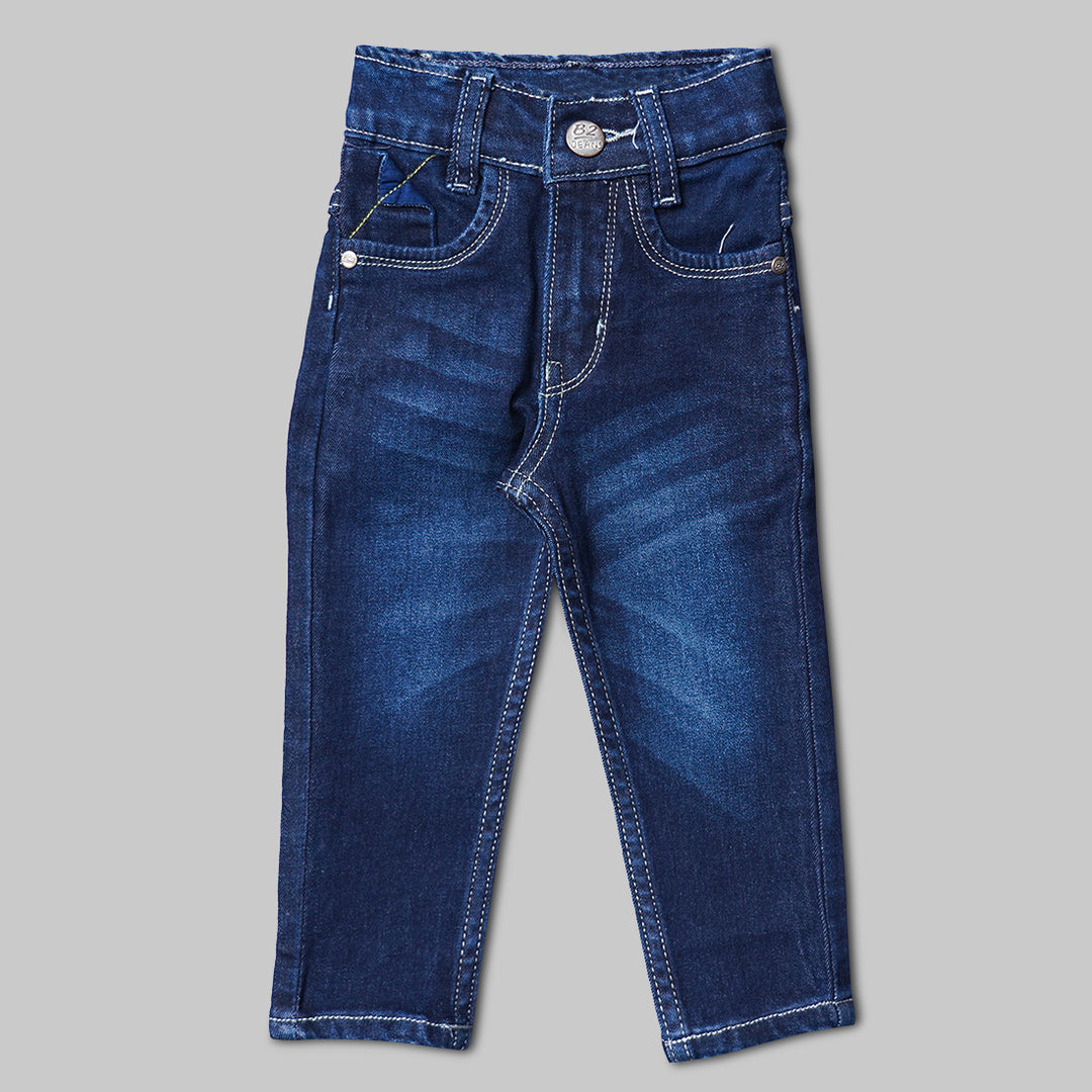 Navy Blue Jeans for Boys Front