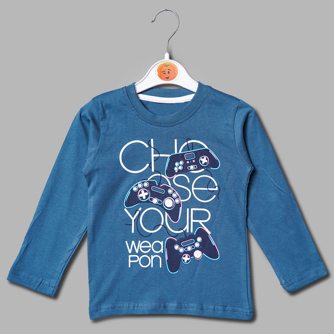 Printed T-Shirt For Kids Front View