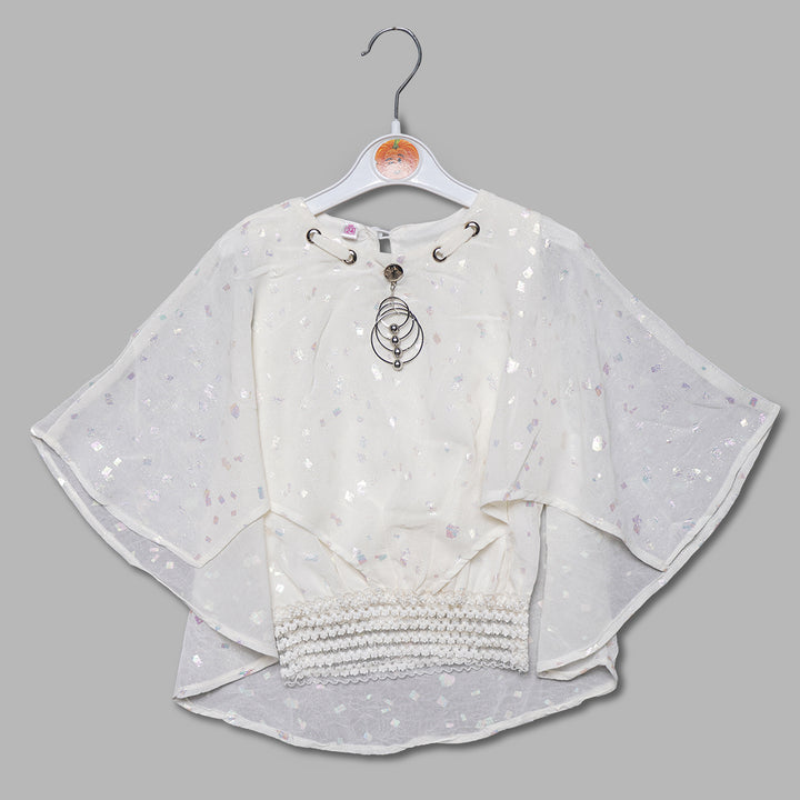 Pretty Shining Dot Top GU13842White