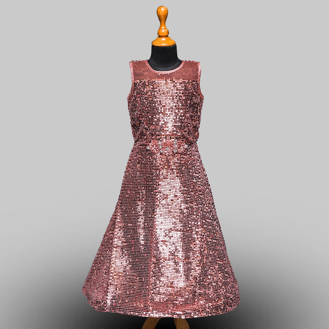 Onion & Rani Long Party Gown for Girls Front View