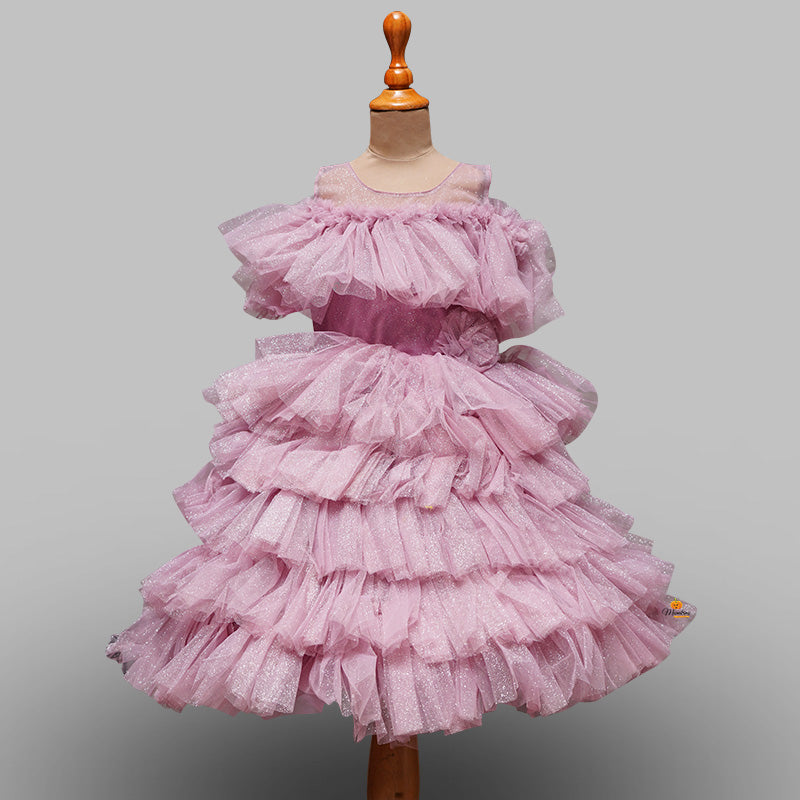 Onion & Tomato Gown for Girls Front View