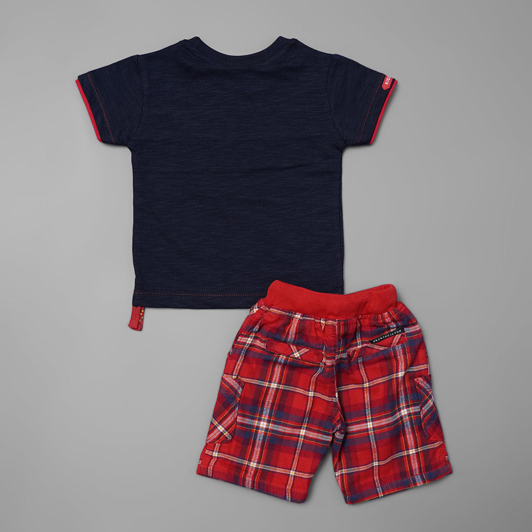 T-shirt and Shorts Set for Boys Back