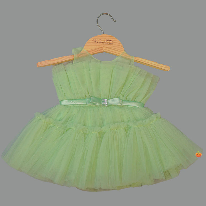 Net Party Wear Baby Frock Front View