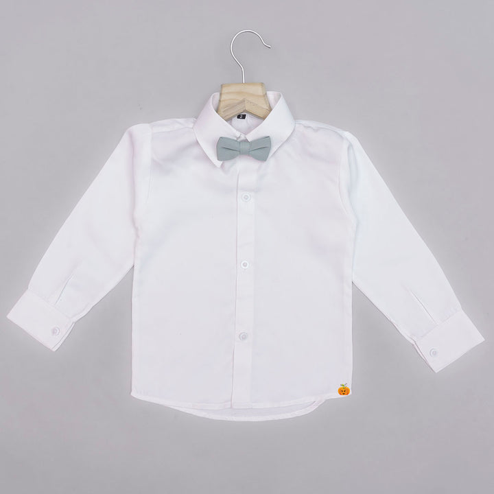 Pista Tuxedo Suit for Boys with Bow Tie Shirt View