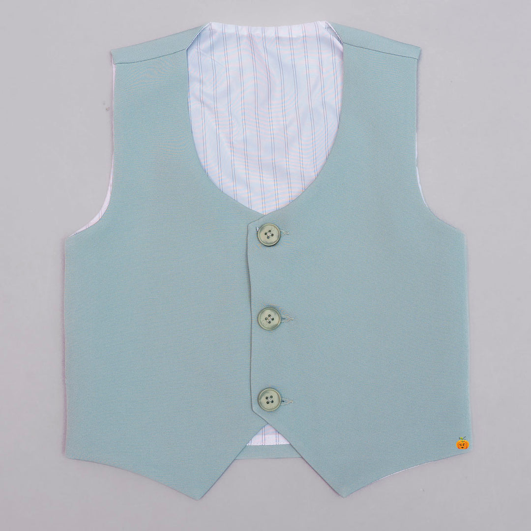 Pista Tuxedo Suit for Boys with Bow Tie Waistcoat View
