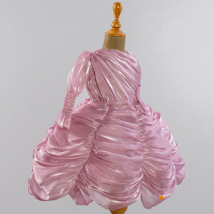 Onion Puffy Frock for Girls Side View