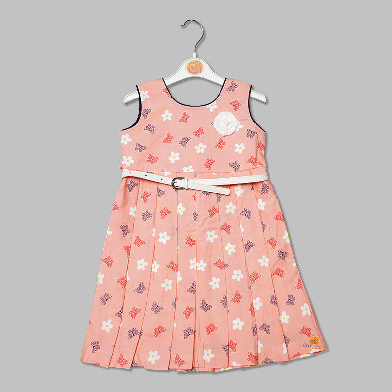 Printed Frock for Girls Front View