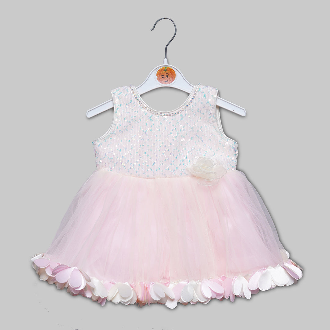 Frock For Girls And Kids With An Elegant Flower Design