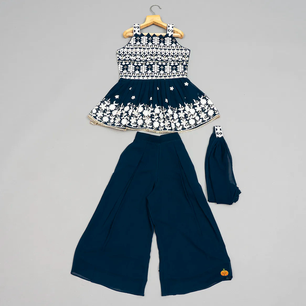 Rama Designer Readymade Palazzo Suit With Bandhani Printed Embroidery Work