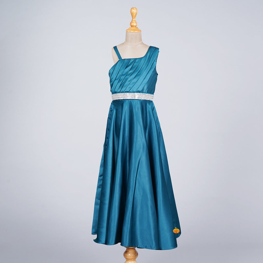 Rama Long Girls Gown Front View