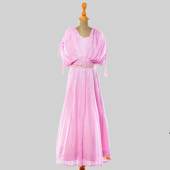 Onion Long Gown for Girls Front View