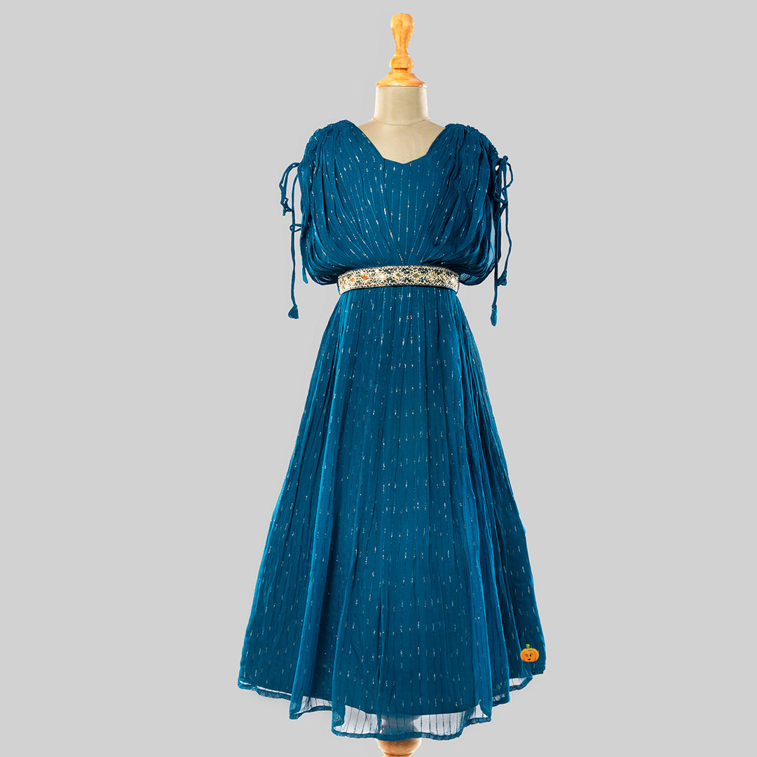 Rama Long Girls Gown Front View