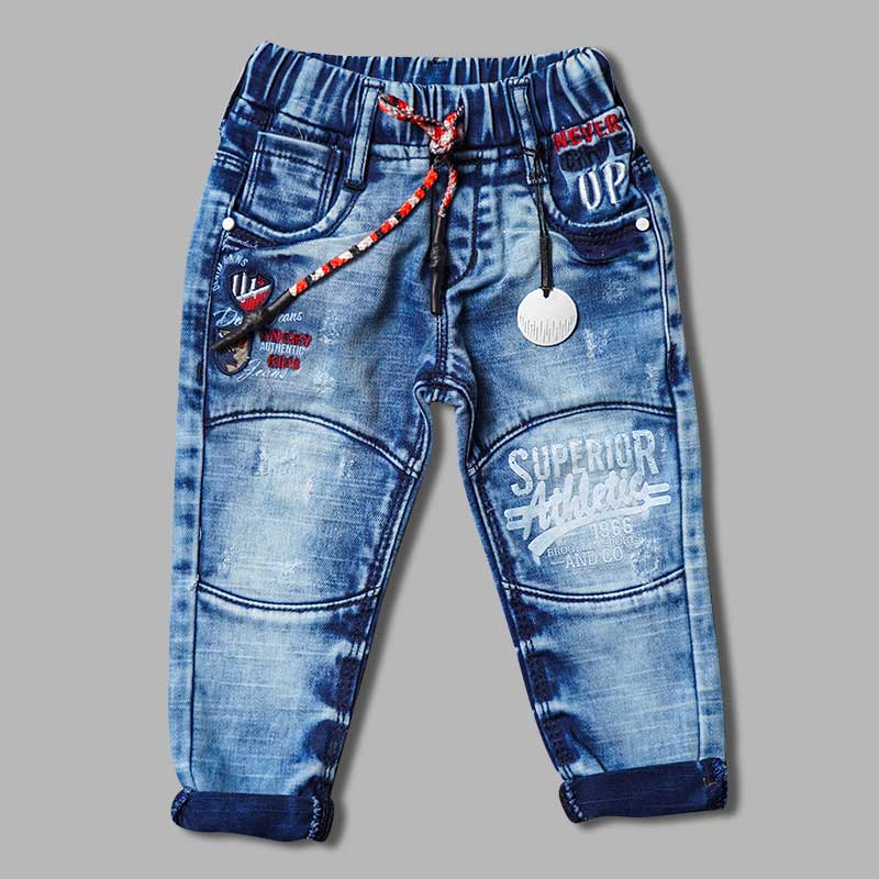 Elastic Waist Jeans for Boys Front