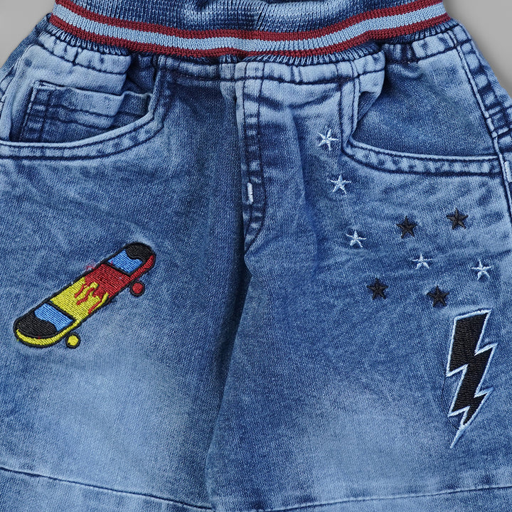 Blue Jeans for Boys Close Up View