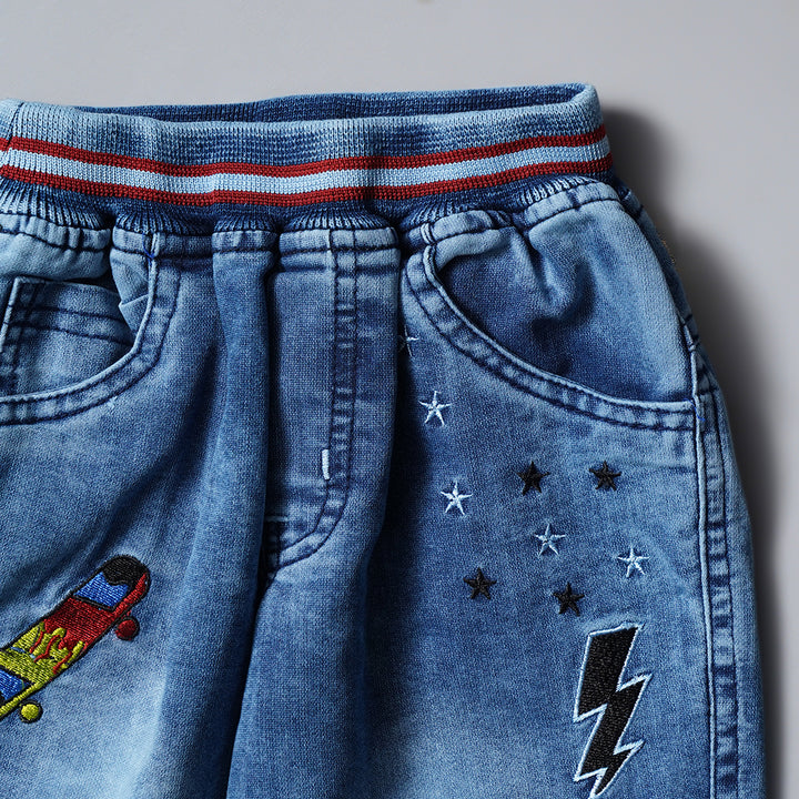 Blue Jeans for Boys Close Up View