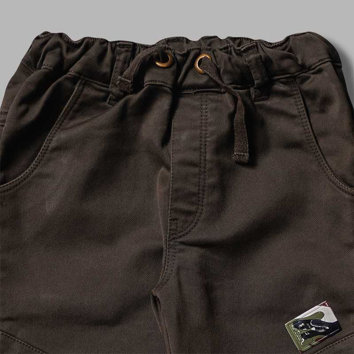 Elastic Waist Joggers for Boys Close Up