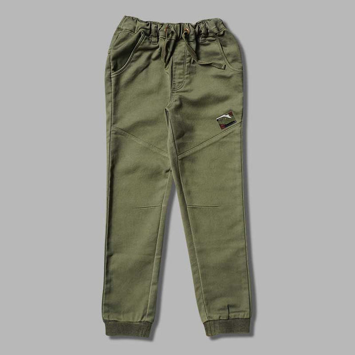 Elastic Waist Joggers for Boys Front