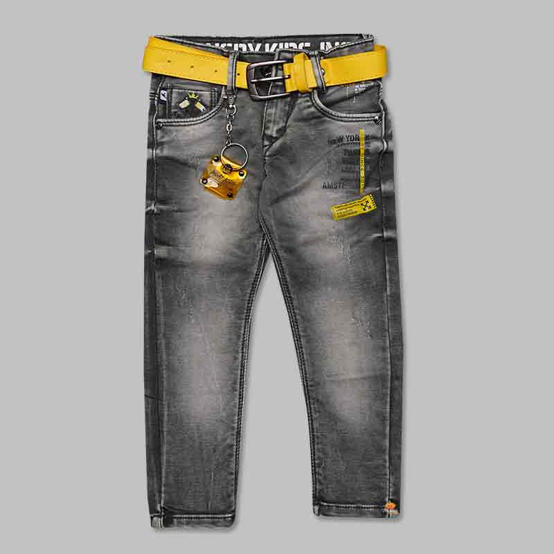 Buy Jeans For Boys And Kids With Colored Belt – Mumkins
