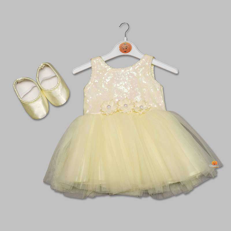 Lemon Frock for Baby Girls1