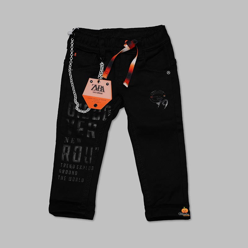 Black Jeans for Kid Boys Front