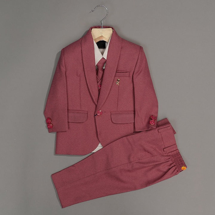 Onion Party Wear Boys Suit Front View