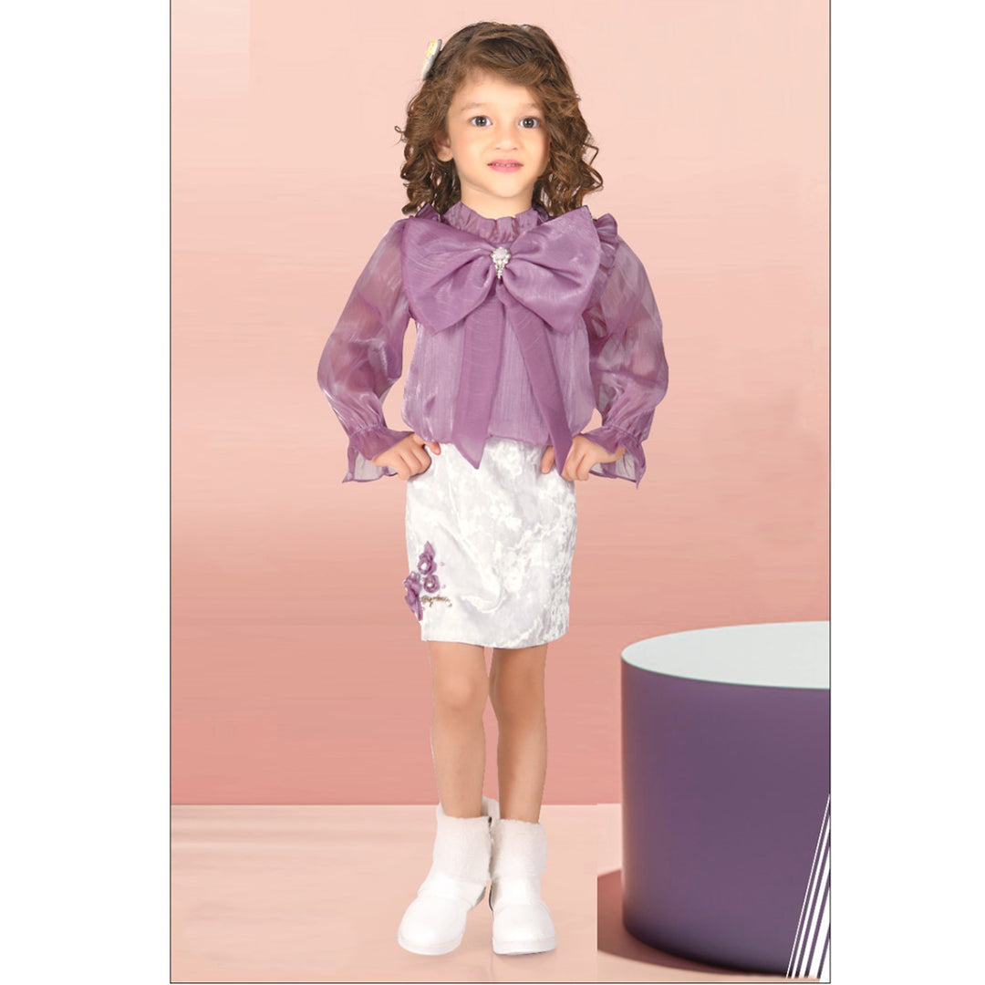 Onion & Mustard Frill Girls Midi Model View