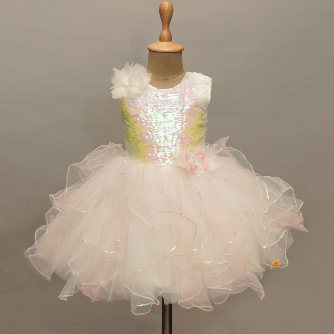 Party Wear Sequin Girls Frock