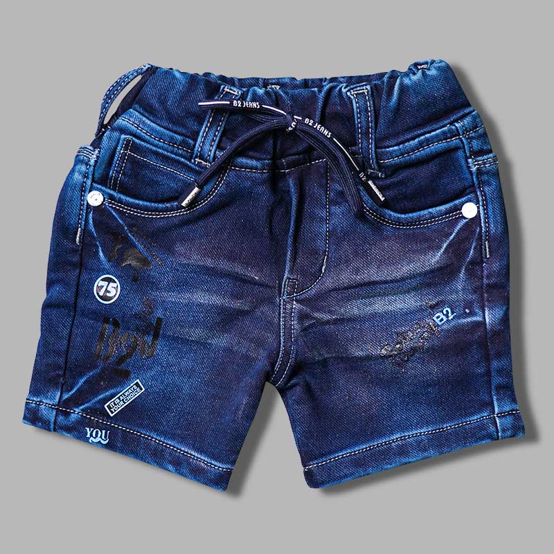 Denim Shorts For Boys Front View