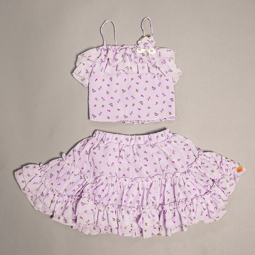 Skirt And Top For Kids With Beautiful Designs