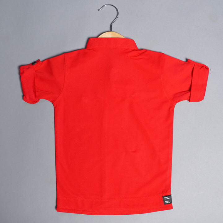 Solid Plain T-Shirt For Boys Back View