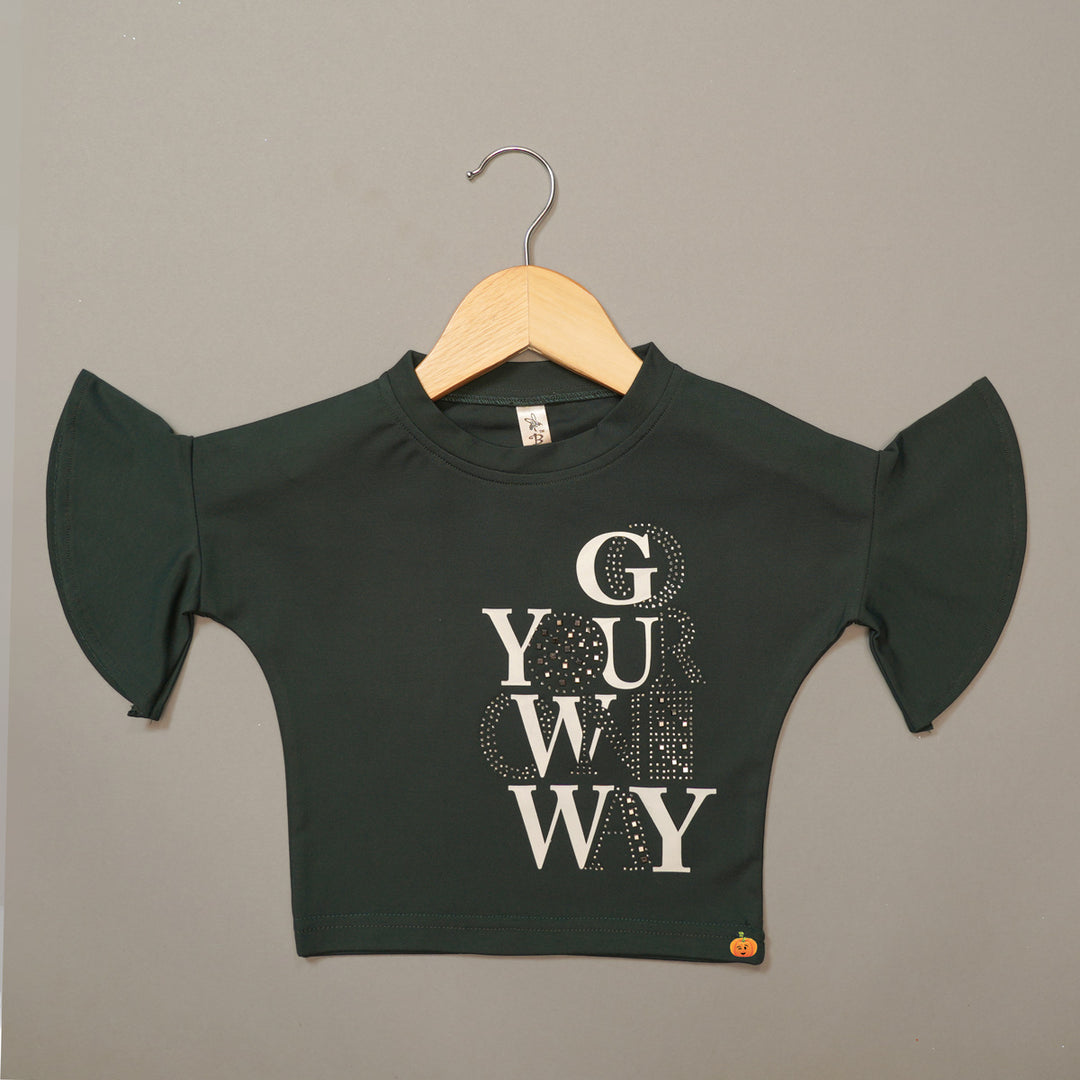 Flutter Sleeves Top For Kids